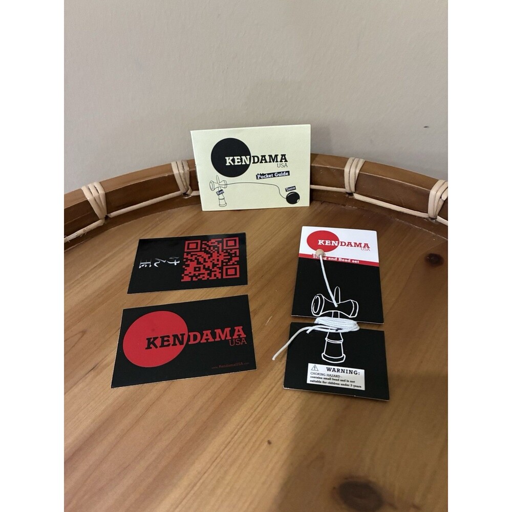 NEW 2011 Kendama Replacement String and Bead Set with Pocket Guide & Stickers